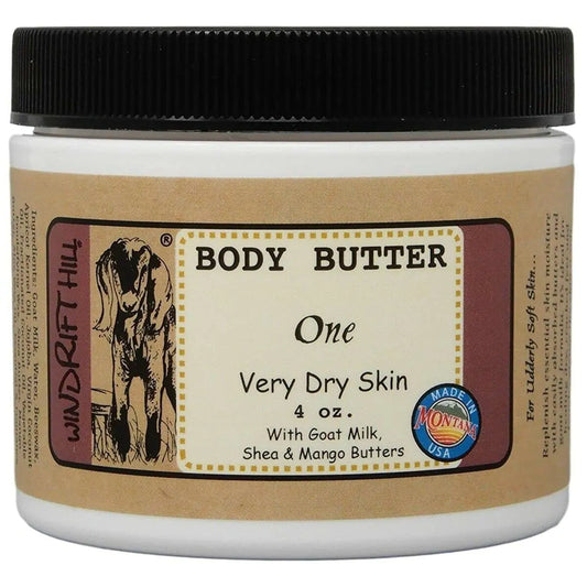 Windrift Hill 4oz Body Butter Moisturizing Lotion For Very Dry Skin (One)