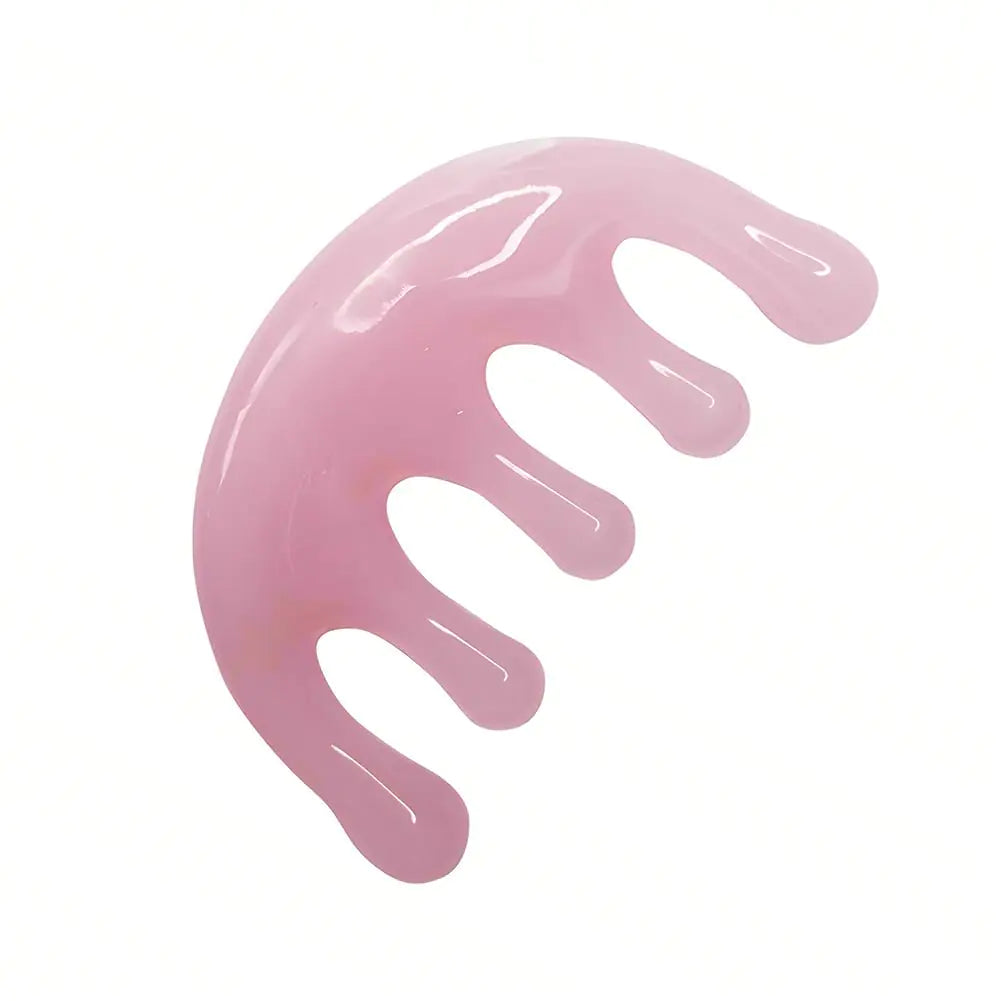 GSHOW Head Massager Scalp Resin Handheld Wide Tooth Comb Relax Massage Tool for Soothing Head Massage
