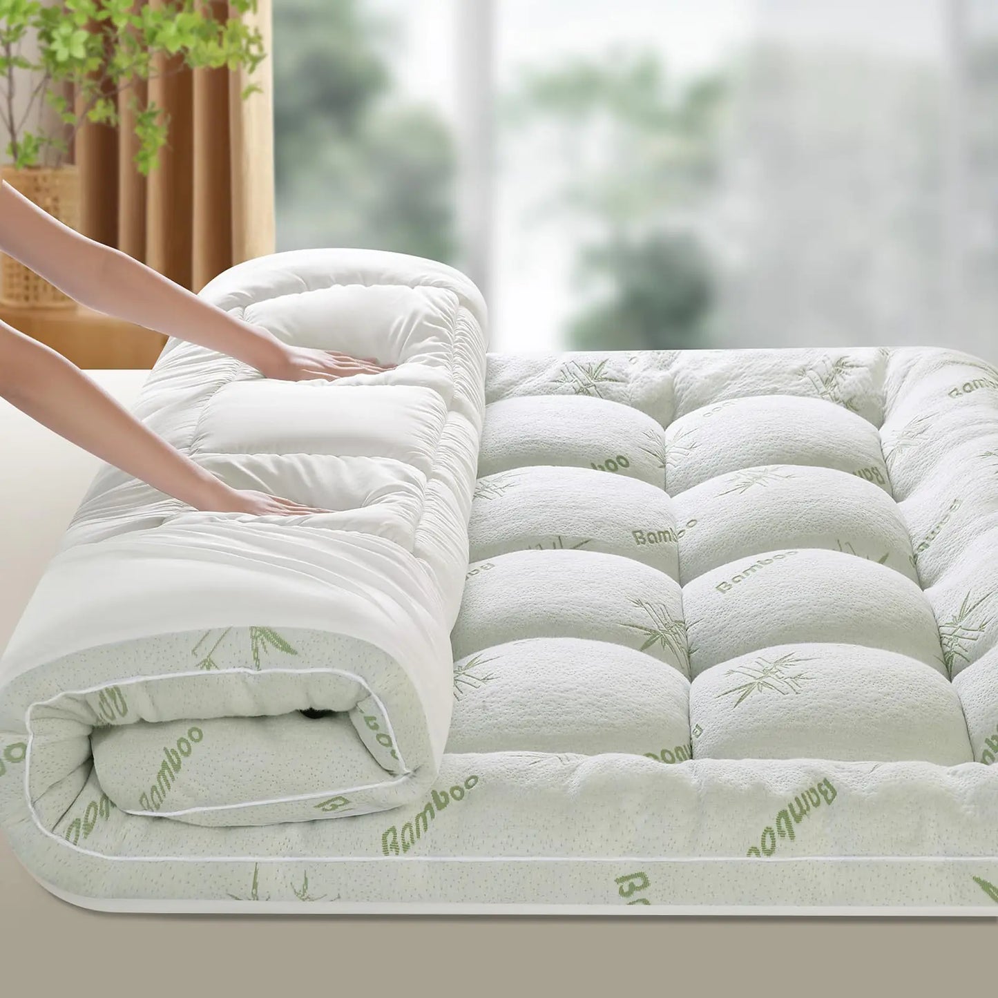 Mattress Topper Twin XL1000 GSM Cooling Mattress TopperExtra Thick Mattress Pad Firm Pillow Top Mattress Topper for Back Pain with 8"-21" Deep Pocket(39"x80")