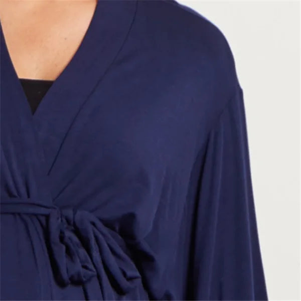Maternity Lace Trim Pajamas with Nursing Nightgown
