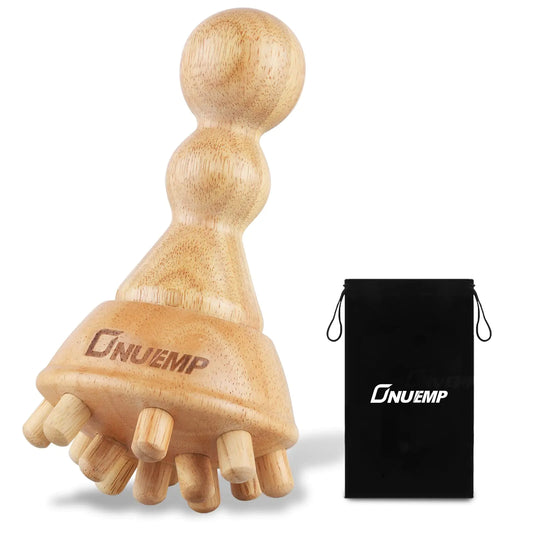 Wood Therapy Massage Tools Mushroom Lymphatic Drainage Massager Maderoterapia Kit Colombiana Pressure Point Massage for Deep Tissue Wood Therapy Tools for Body Shaping