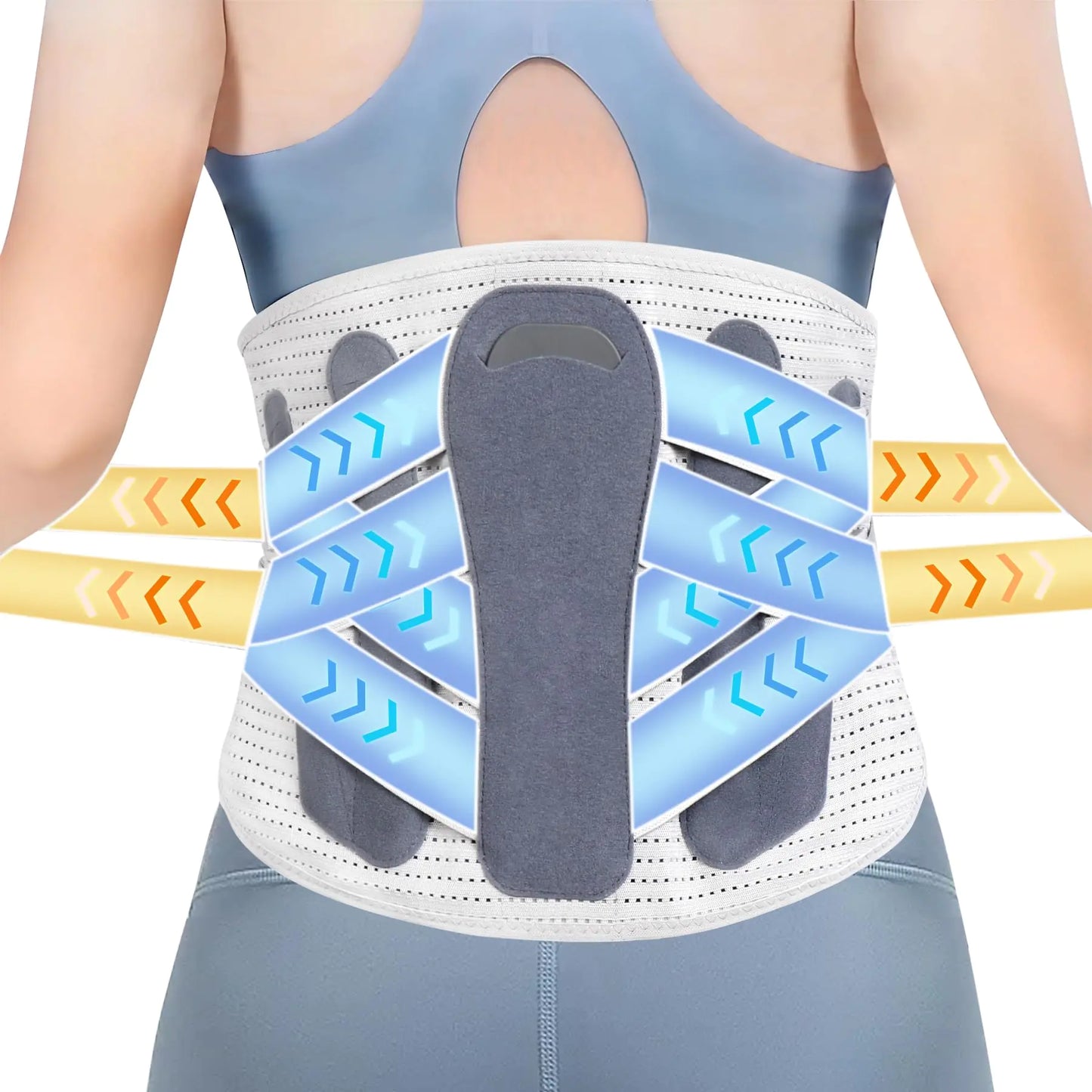 RESTCLOUD Back Brace for Lower Back Pain Lumbar Support Brace Pain Relief for Women and Men Ideal for Lower Back Pain Sciatica Scoliosis and Lifting at Work Small