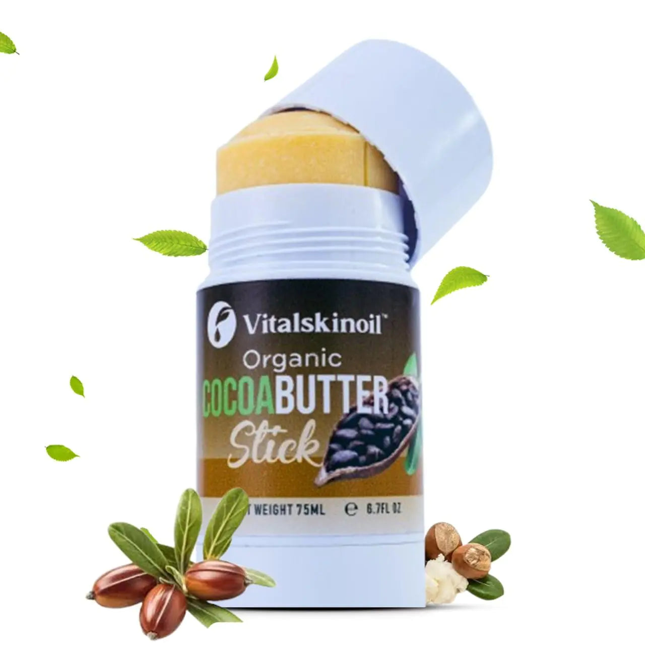 Organic Cocoa Butter Body Stick Belly Butter Stick Heel Balm Travel Lotion 6.7 fl oz