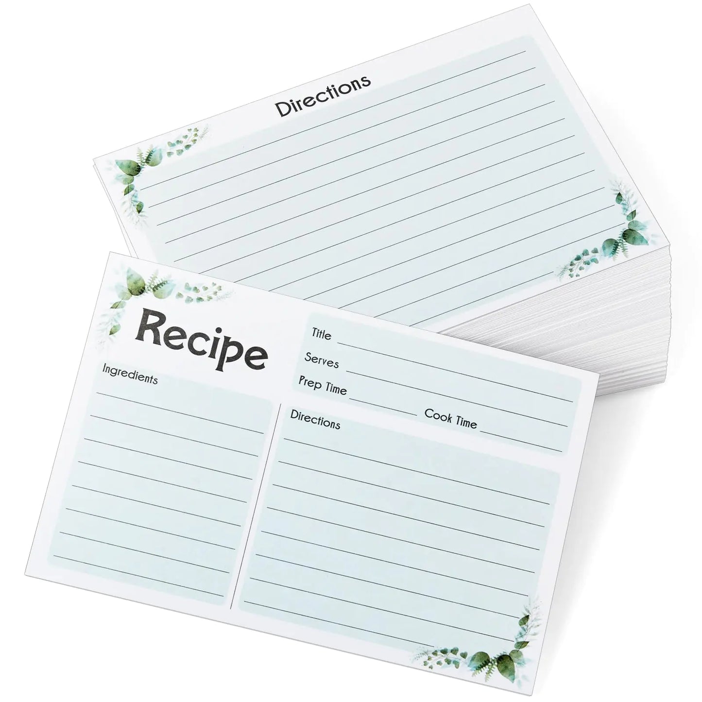 DRASTAR Recipe Card 4x6 100 Count Blank Recipe Cards Double-Sided 4x6 Recipe Cards for Bridal Shower
