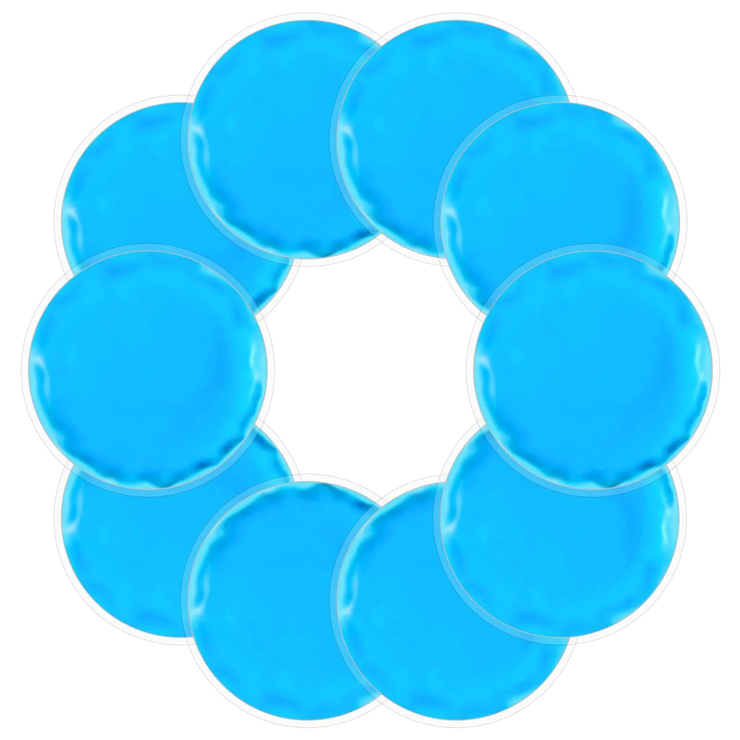 Reusable Ice Packs for Injuries 10 Pack Round Ice Packs for Face Gel Ice Packs Ice Pads Small Hot Cold Compress Ice Bag for Eyes After Surgery Face Wisdom Teeth Breast Surgery