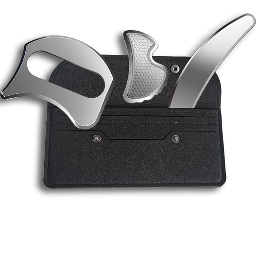 GuaSha Massage Scraper Tool SetMuscle Scraper Tool KitScraping Massage Tools for Physical TherapyScar Tissue Tool Myofascial Release Tools & IASTM Tools(UII-DBC)