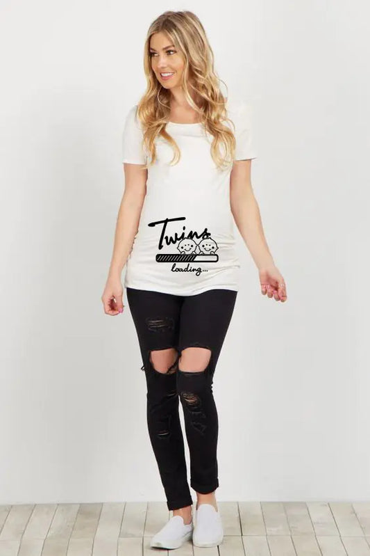 Maternity Comfort Short Sleeve T-Shirt for Women
