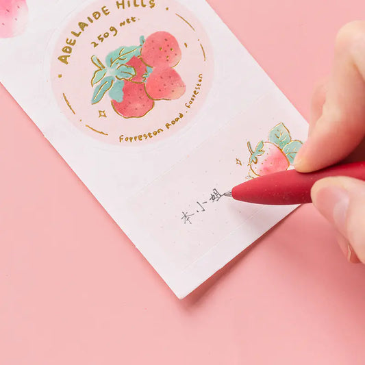 Cute Korean Strawberry Sticker for DIY Journals