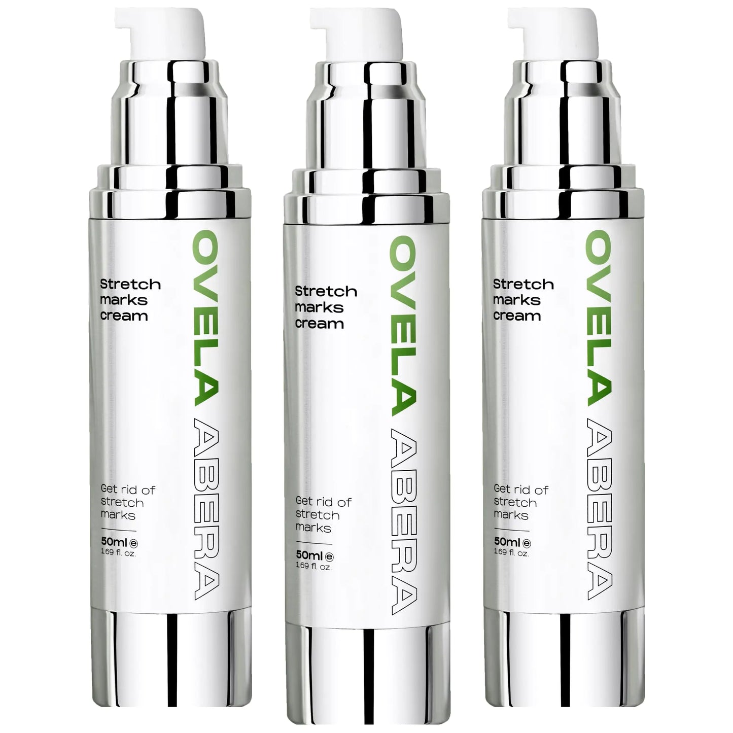 Abera Ovela Maternity Stretch Mark Cream for Pregnancy and Weight Fluctuations Stretch Mark Treatment Pregnancy Must Haves Deep Stretch Mark Removal All Skin Types 1.69 fl oz Set of 3