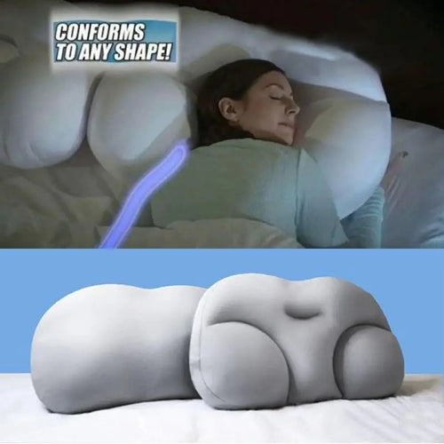 Egg-Shaped Cloud Pillow – 3D Ergonomic Memory Foam Bed Pillow for Soft Support, Nursing and Comfortable Sleeping