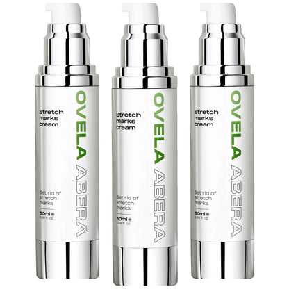 Abera Ovela Maternity Stretch Mark Cream for Pregnancy and Weight Fluctuations Stretch Mark Treatment Pregnancy Must Haves Deep Stretch Mark Removal All Skin Types 1.69 fl oz Set of 3