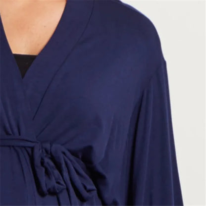 Maternity Lace Trim Pajamas with Nursing Nightgown
