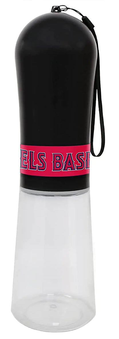 MLB Dog Water Bottle - Los Angeles Angels Baseball Pet Water Bottle. Best Cat Water Bottle. Water Fountain Dispenser for Dogs & Cats 13.5oz . Cool Pet Travel Water Bottle with 2 Carbon Water Filter