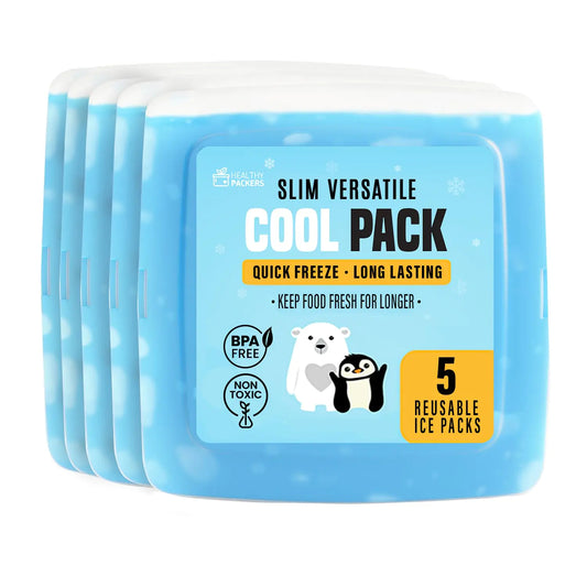 Slim Ice Packs for Lunch Boxes Kids - 3-Pack Long-Lasting Unicorn Lunch Box Ice Packs for Kids - Slim Reusable Ice Packs for Lunch Boxes Lunch Bags and Coolers - Multicolored (Unicorn)