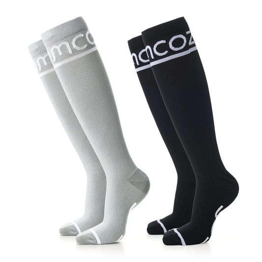 Momcozy Compression Socks for Women 15-20mmHg & 20-30mmHg | 6 Pairs Graduated Compression for Circulation & Swelling