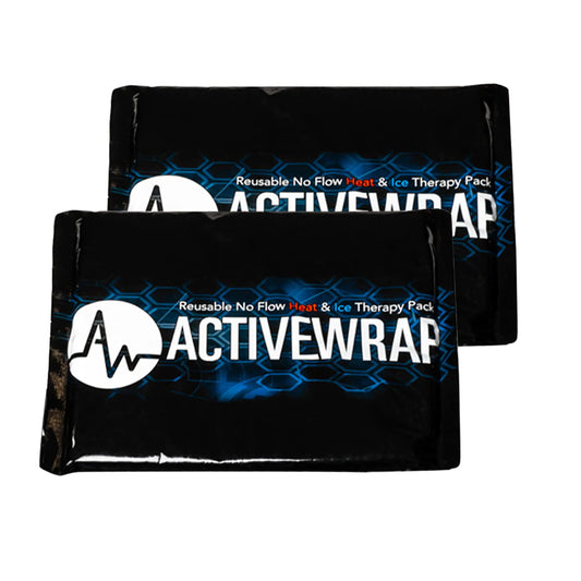 ActiveWrap - Ice PaActiveWrap - Ice Packs for Injuries Reusable Gel Packs Hot Cold Packs First Aid Pain Management Injury Recovery Ice Packs with Dual Layer Pouches Elbow Medium 6 x 9 inches