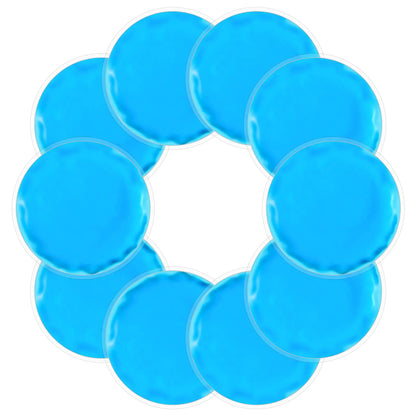 Reusable Ice Packs for Injuries 10 Pack Round Ice Packs for Face Gel Ice Packs Ice Pads Small Hot Cold Compress Ice Bag for Eyes After Surgery Face Wisdom Teeth Breast Surgery