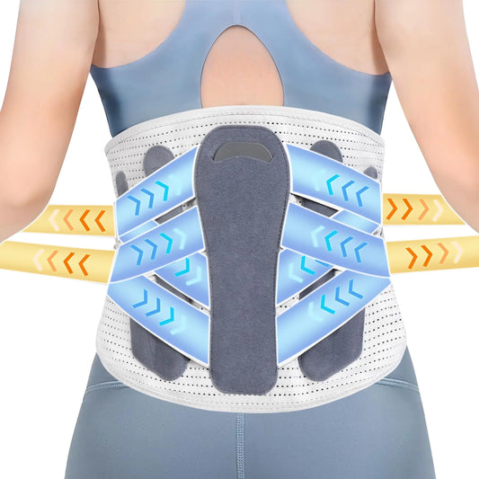 RESTCLOUD Back Brace for Lower Back Pain Lumbar Support Brace Pain Relief for Women and Men Ideal for Lower Back Pain Sciatica Scoliosis and Lifting at Work Small