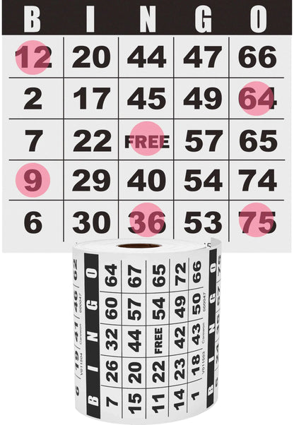 Carewon 500 Bingo Cards Paper Bingo Sheets Large Print Disposable or Reusable for Daubers or Chips