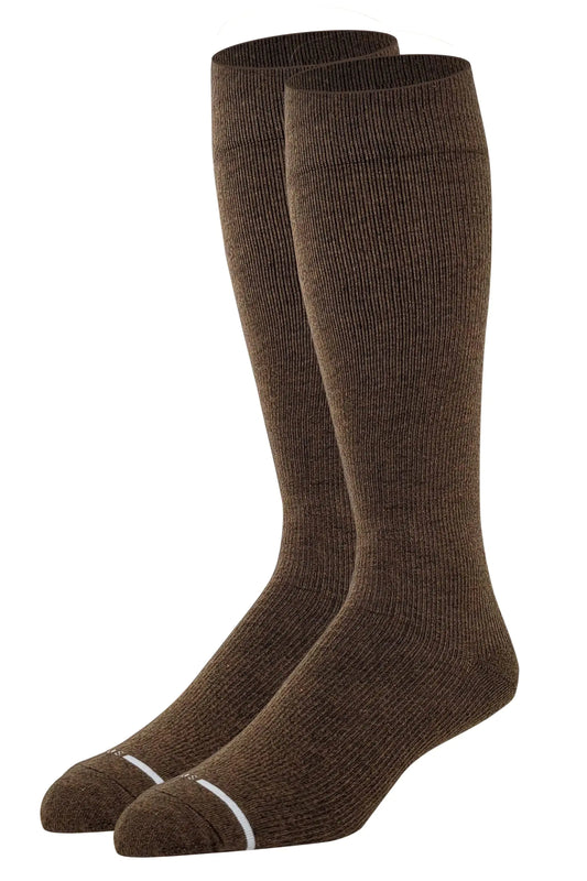 Dr. Shams Merino Wool Compression Knee High Socks Ideal for Hiking Travel-Sports-Nurses-Reduces Swelling (Charcoal Small/Medium)