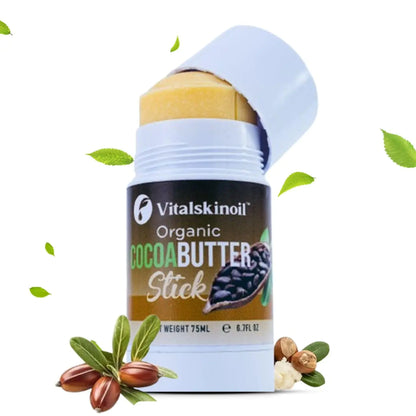 Organic Cocoa Butter Body Stick Belly Butter Stick Heel Balm Travel Lotion 6.7 fl oz