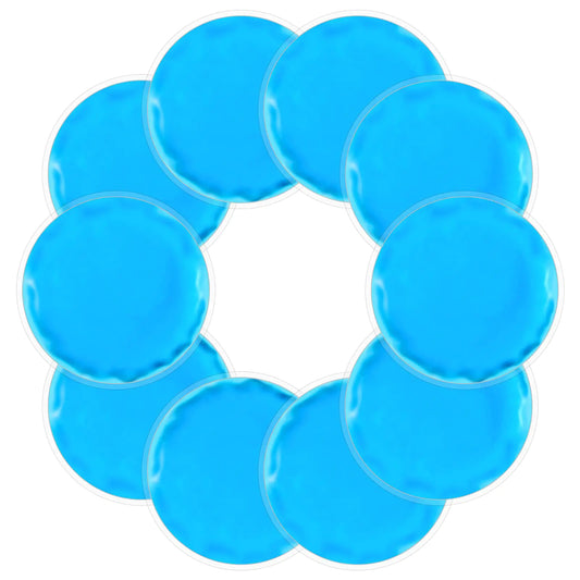 Reusable Ice Packs for Injuries 10 Pack Round Ice Packs for Face Gel Ice Packs Ice Pads Small Hot Cold Compress Ice Bag for Eyes After Surgery Face Wisdom Teeth Breast Surgery