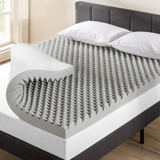 Best Price Mattress Mellow 4 Inch Egg Crate Memory Foam Mattress Topper with Infusion Twin